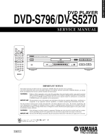 Yamaha DVDS-796 - Service Manual
